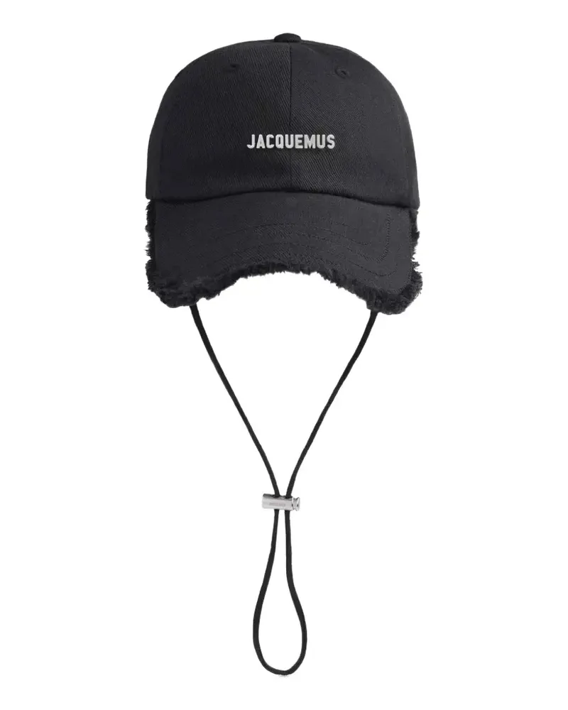Jacquemus Artichaut frayed-edge cap - Schwarz Schwarz