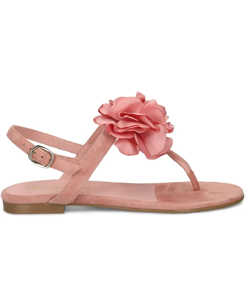 Pretty Ballerinas Sandalen mit Blumendetail - Rosa Rosa