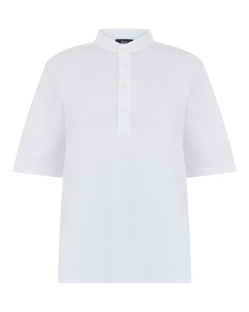 Herno button short-sleeve T-shirt - Weiß Weiß