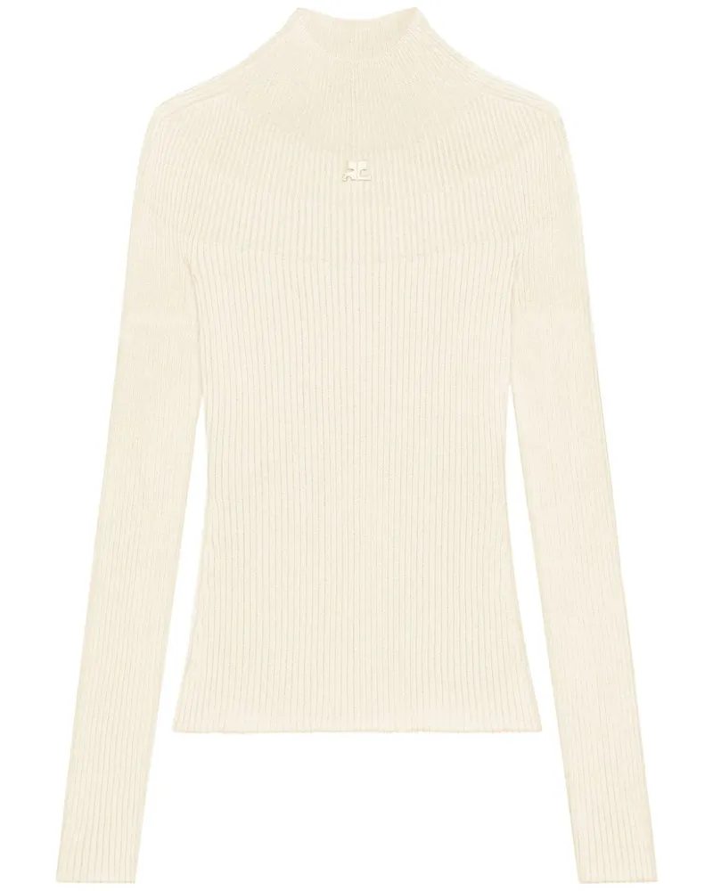 Courrèges Solar Pullover - Weiß Weiß