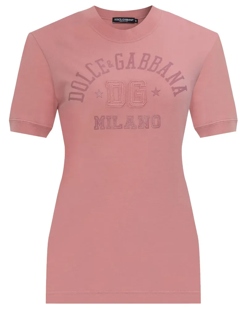 Dolce & Gabbana T-Shirt aus Baumwolle - Rosa Rosa