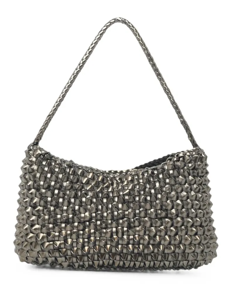 Dragon Diffusion Basil Cactus woven shoulder bag - Silber Silber
