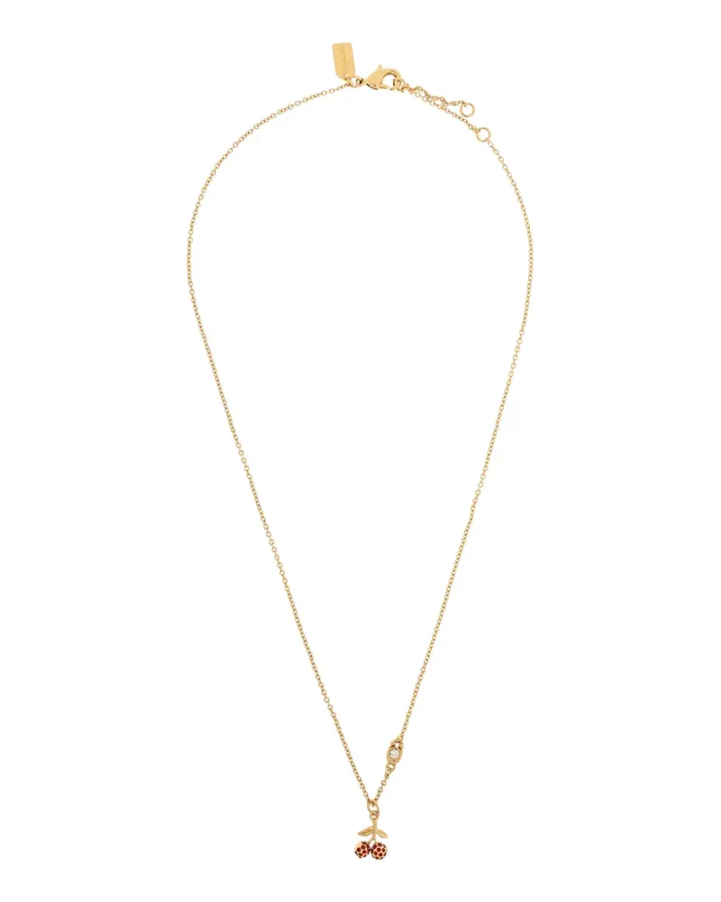Coach cherry pendant necklace - Gold Gold