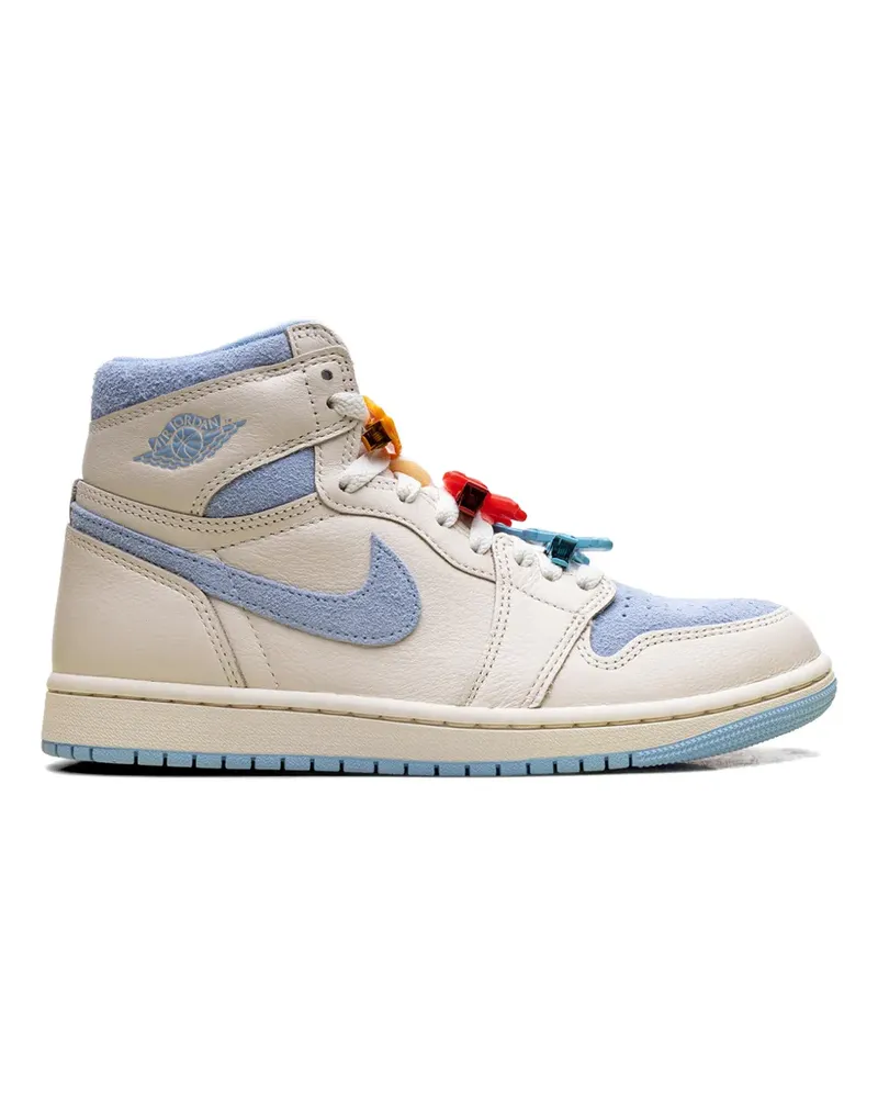 Jordan Perforierte Air  1 Retro High OG Sneakers - Nude Nude