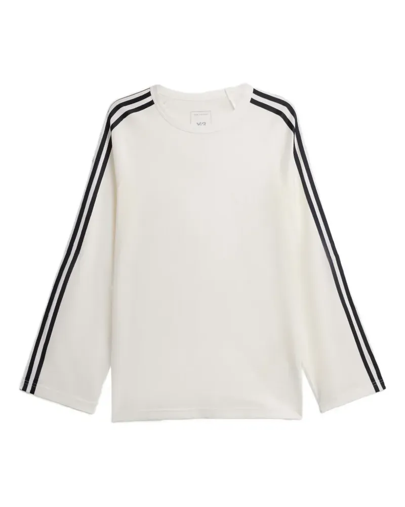 Y-3 long sleeve tee 3-stripes - Weiß Weiß