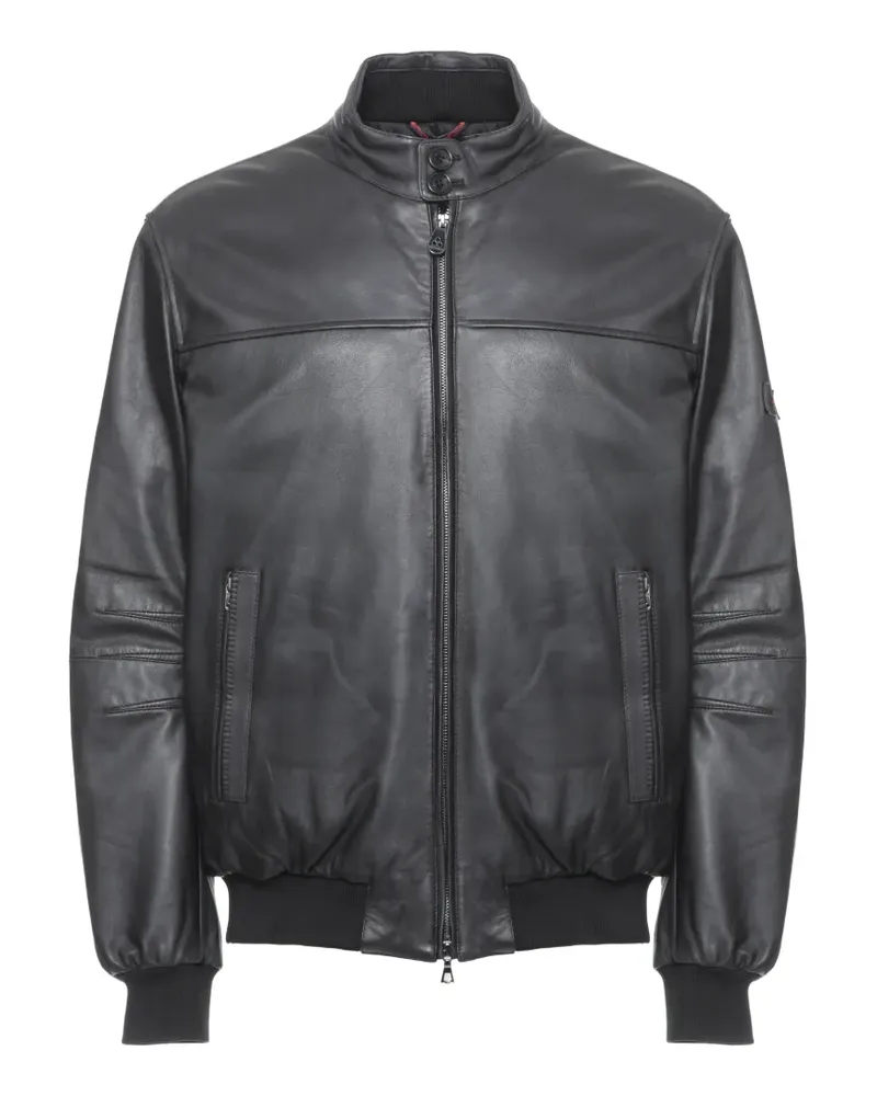 Peuterey Fionia leather bomber jacket - Schwarz Schwarz
