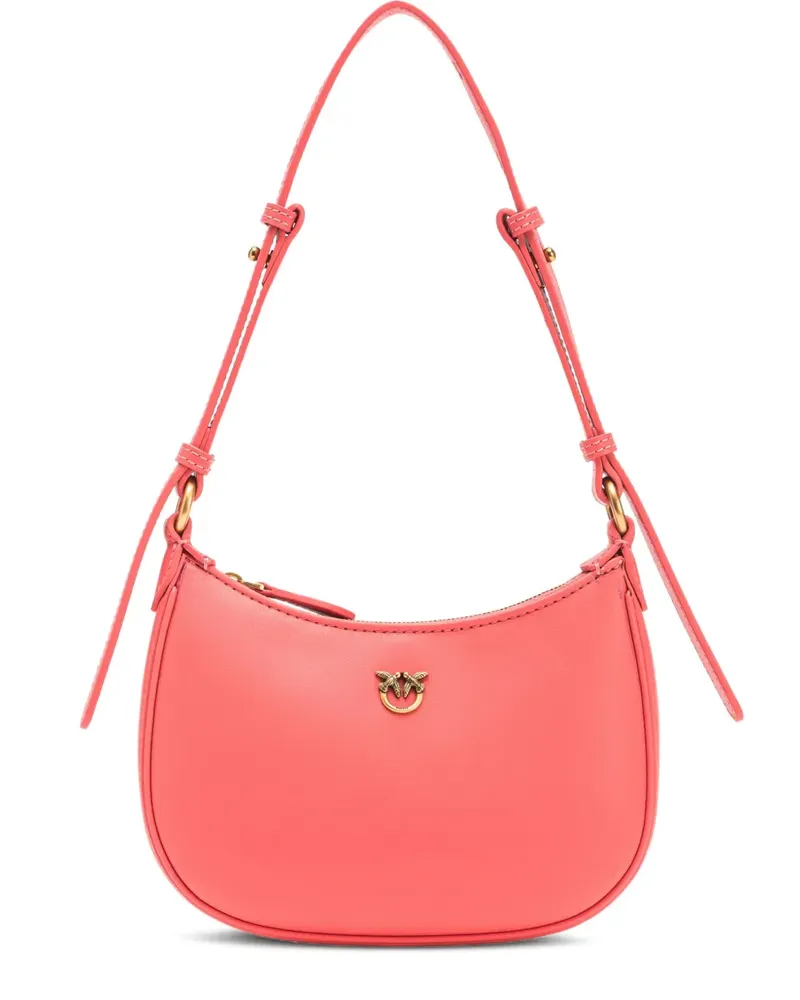 Pinko Halbrunde Schultertasche - Rosa Rosa