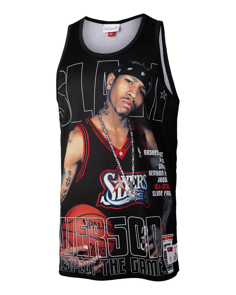Mitchell & Ness 76ERS Allen Iverson Tanktop - Schwarz Schwarz