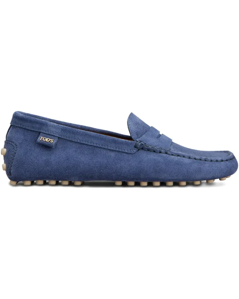 TOD'S Gommino Loafer aus Wildleder - Blau Blau