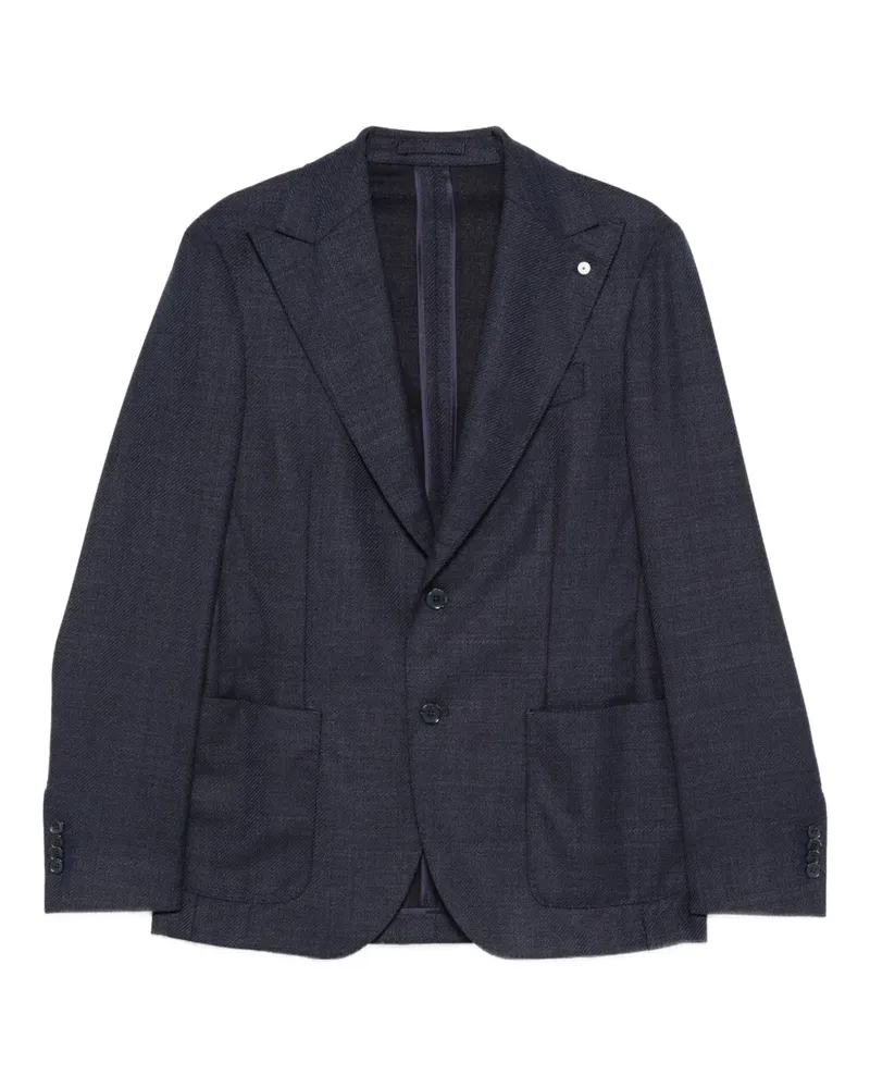 Luigi Bianchi Mantova Geknöpftes Sakko - Blau Blau