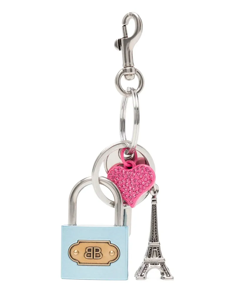 Balenciaga padlock keyring - Silber Silber