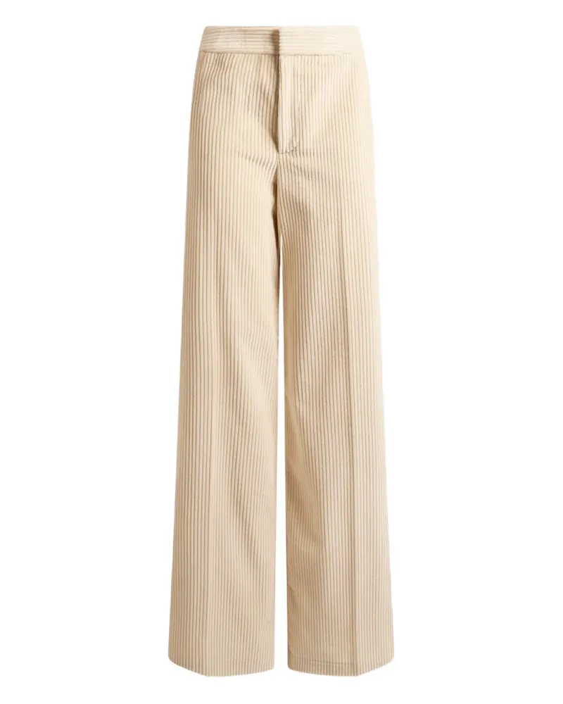 Etro wide-leg corduroy trousers - Nude Nude