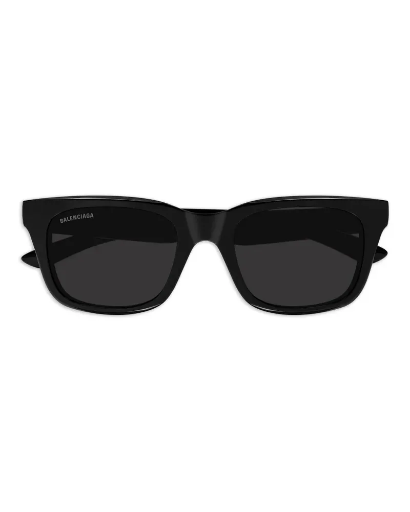 Balenciaga Sonnenbrille mit eckigem Gestell - Schwarz Schwarz