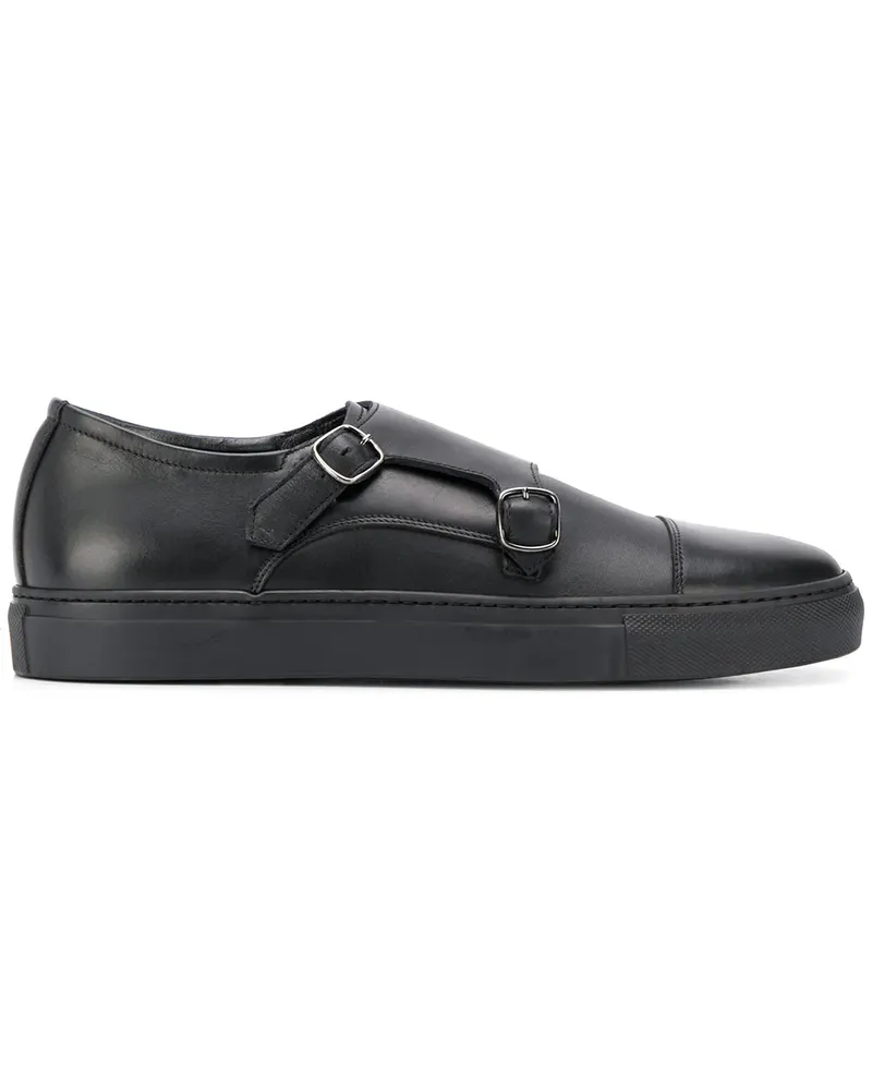 Scarosso Sneakers mit Schnallenriemen - Schwarz Schwarz