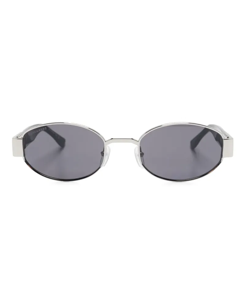 Dsquared2 Sonnenbrille mit ovalem Gestell - Schwarz Schwarz