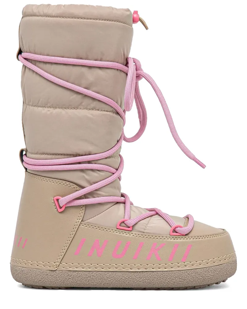 INUIKII Schneestiefel mit Logo - Nude Nude