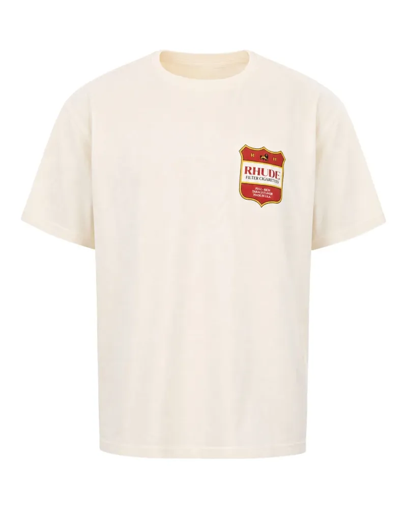 RHUDE T-Shirt mit Logo-Print - Nude Nude