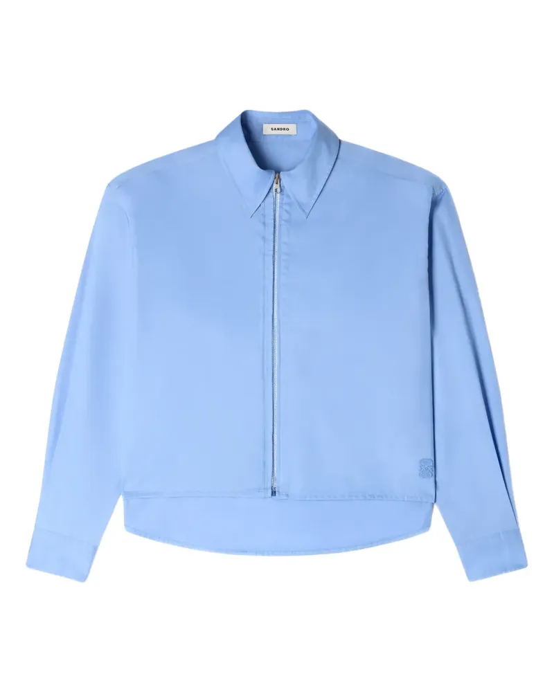 Sandro Hemd mit Reißverschluss - Blau Blau