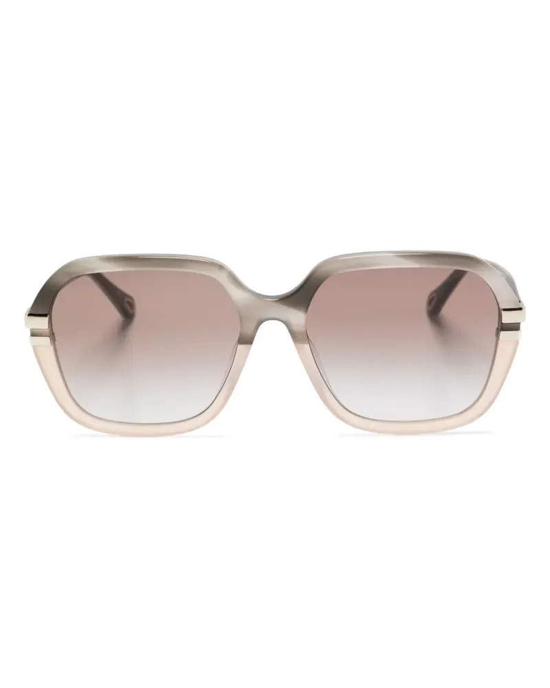 Chloé Sonnenbrille mit Farbverlauf - Nude Nude