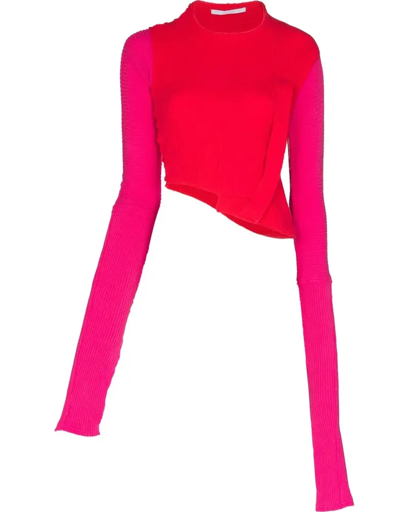 Talia Byre Asymmetrischer Pullover - Rosa Rosa