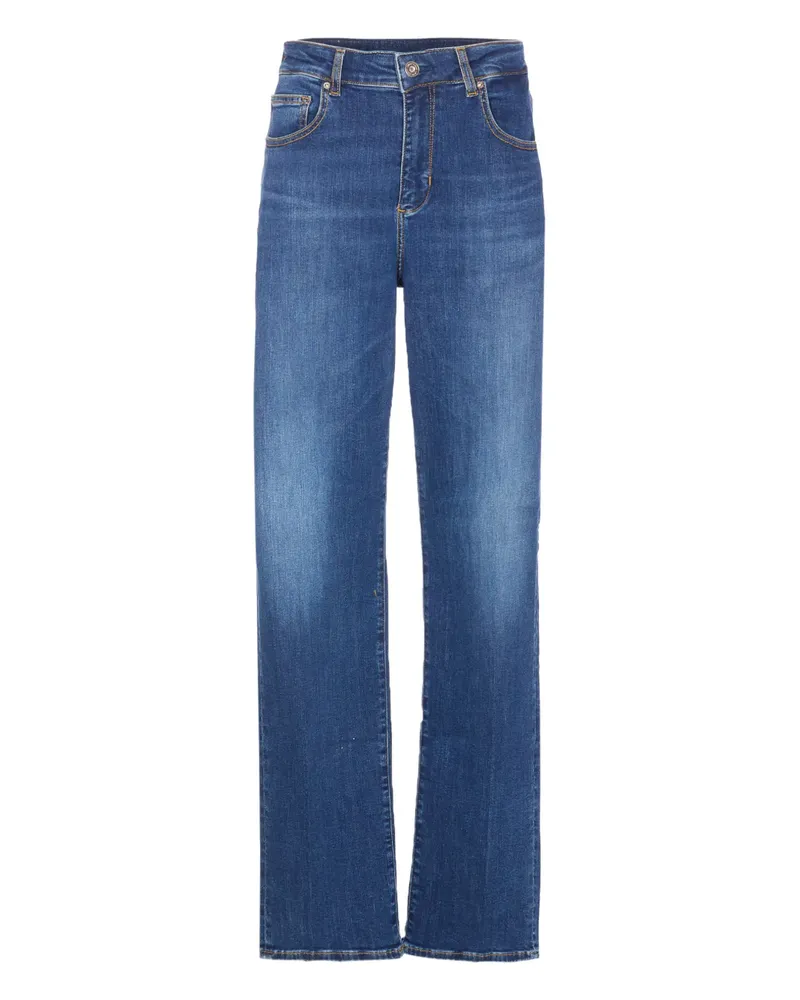 Liu Jo Jeans mit Tragefalten - Blau Blau