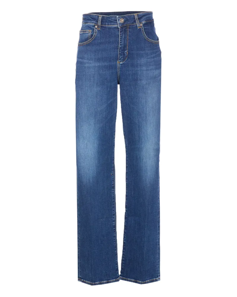 Liu Jo whiskering-effect jeans - Blau Blau