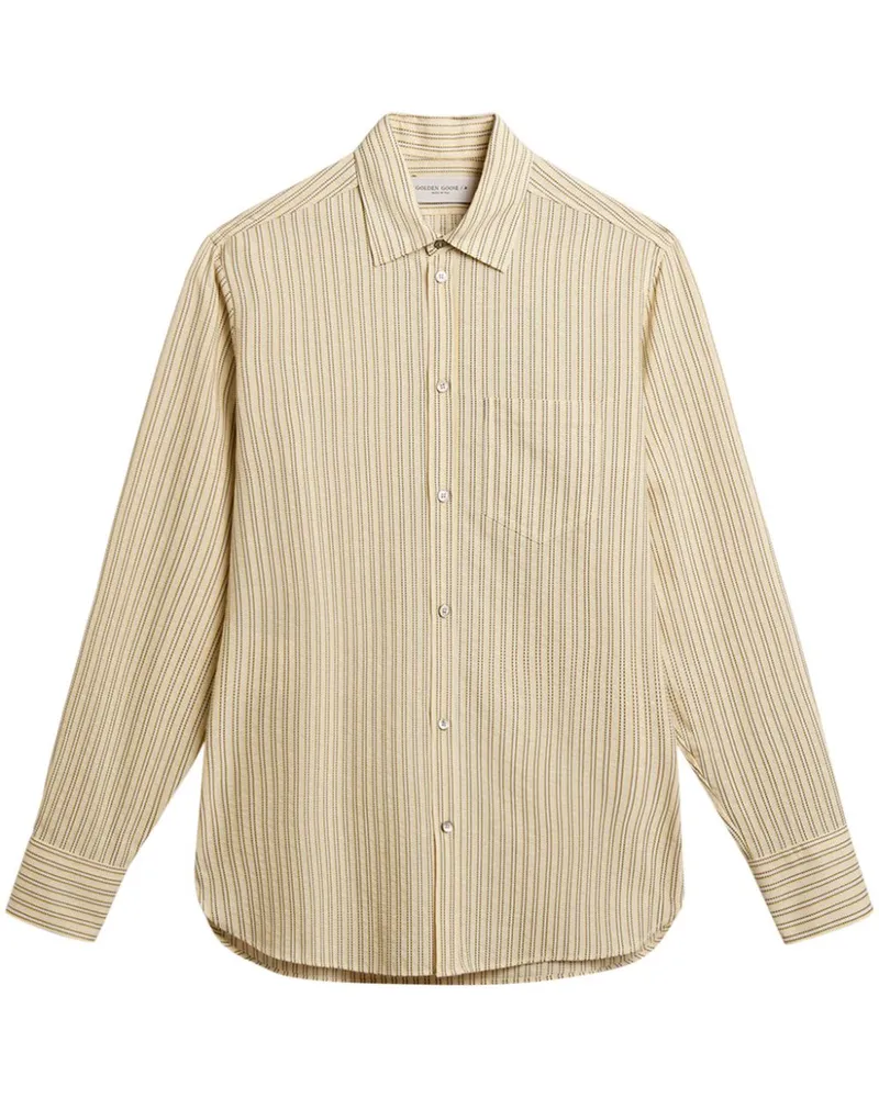 Golden Goose Gestreiftes Hemd - Gelb Gelb