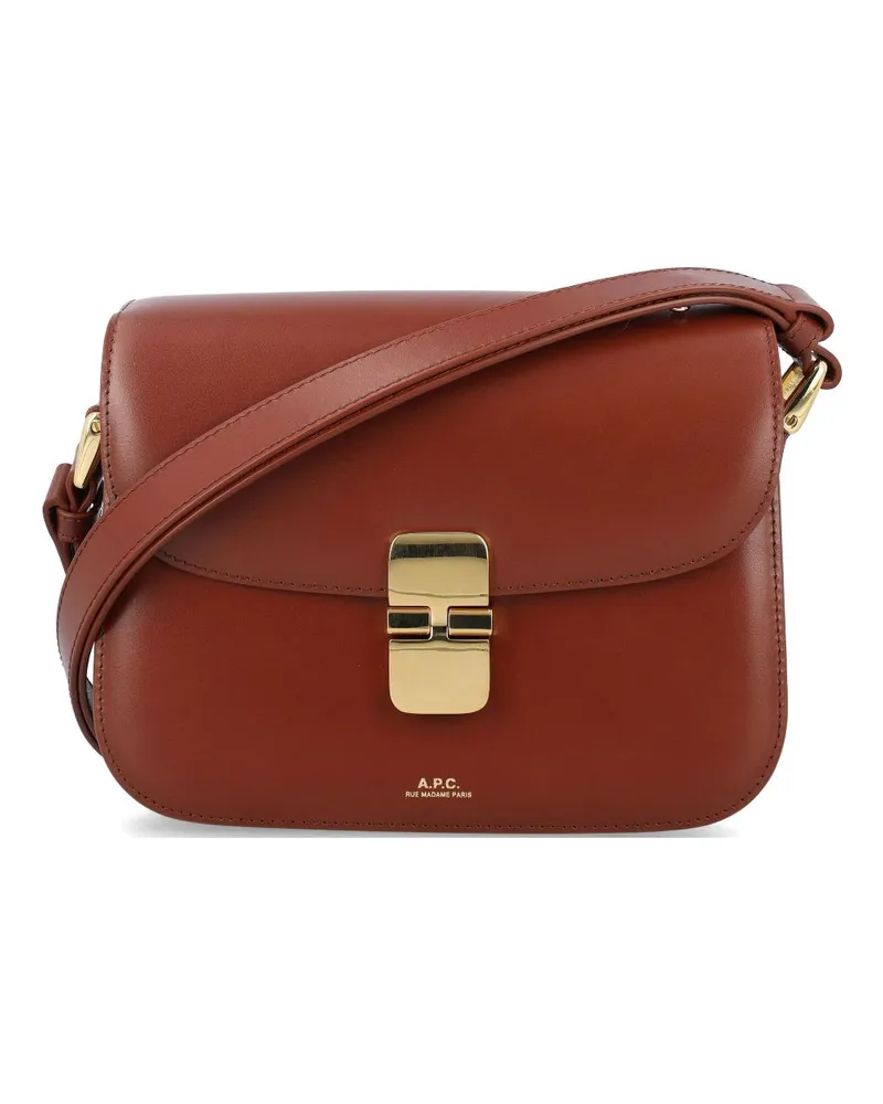 A.P.C. Kleine Grace Umhängetasche - Braun Braun