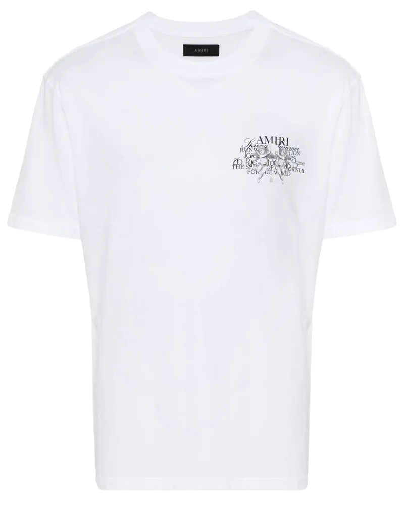 Amiri T-Shirt mit Logo - Weiß Weiß