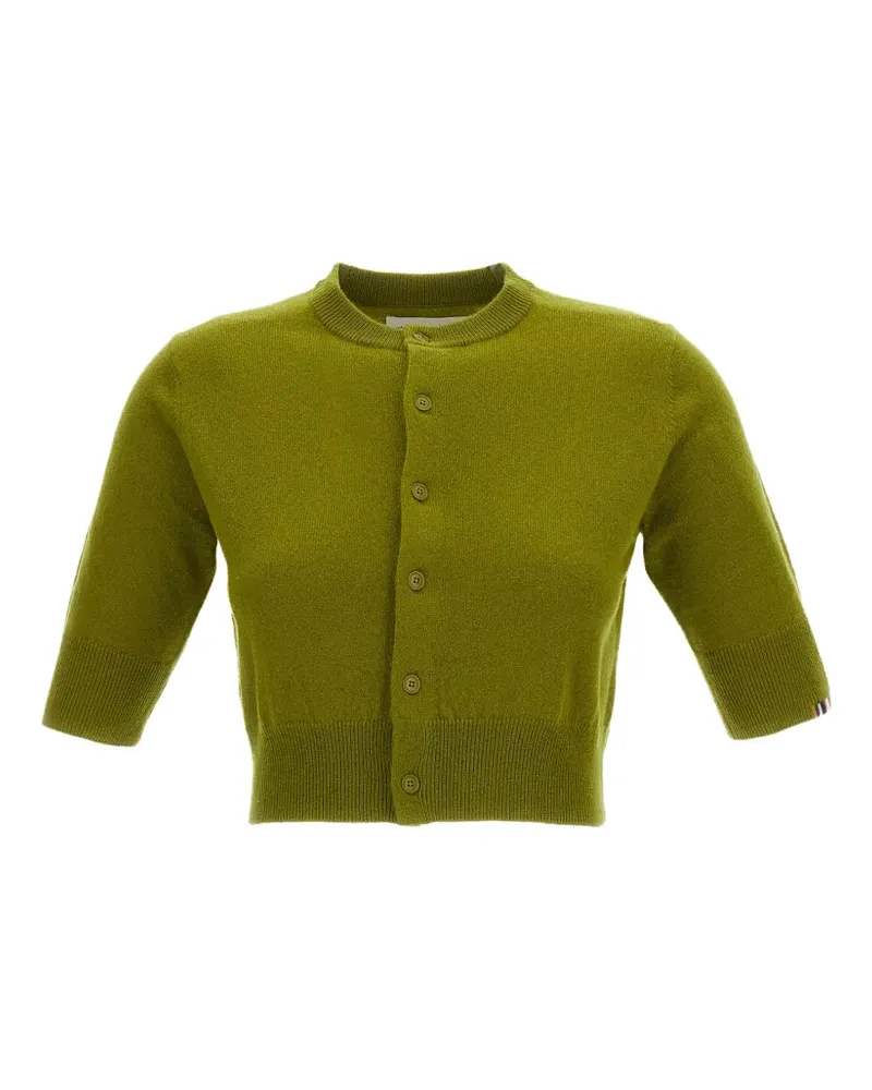 extreme cashmere Super Little cropped cardigan - Grün Grün