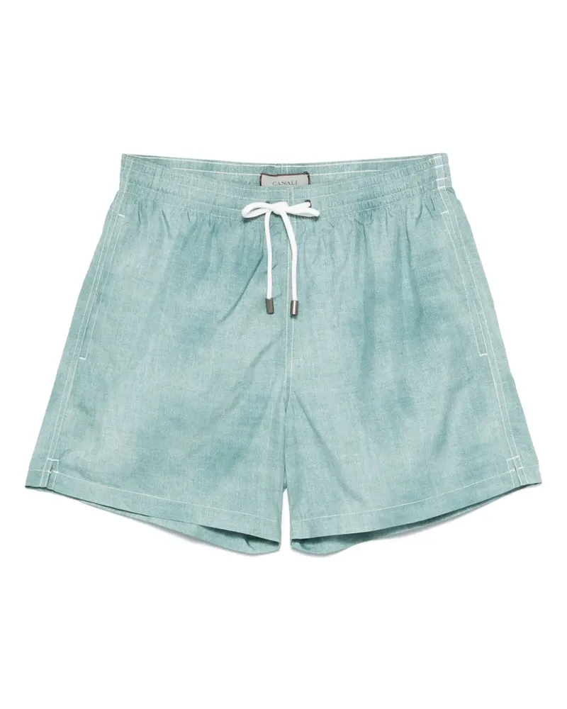 Canali Badeshorts mit Kordelzug - Blau Blau