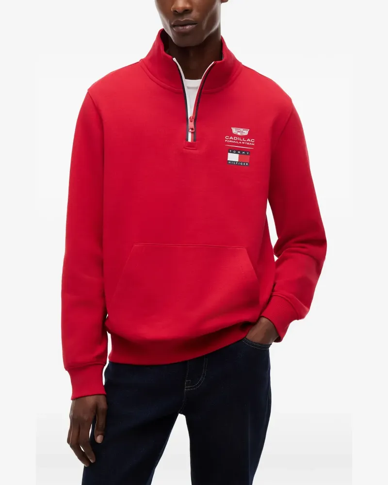 Tommy Hilfiger x Cadillac Formula 1 Team half-zip sweatshirt - Rot Rot