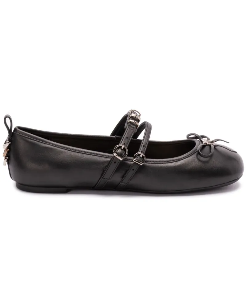 Pinko Ballerinas aus Leder - Schwarz Schwarz