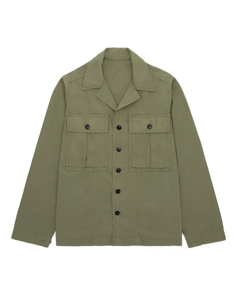 Fortela Solomon flap-pocket shirt jacket - Grün Grün