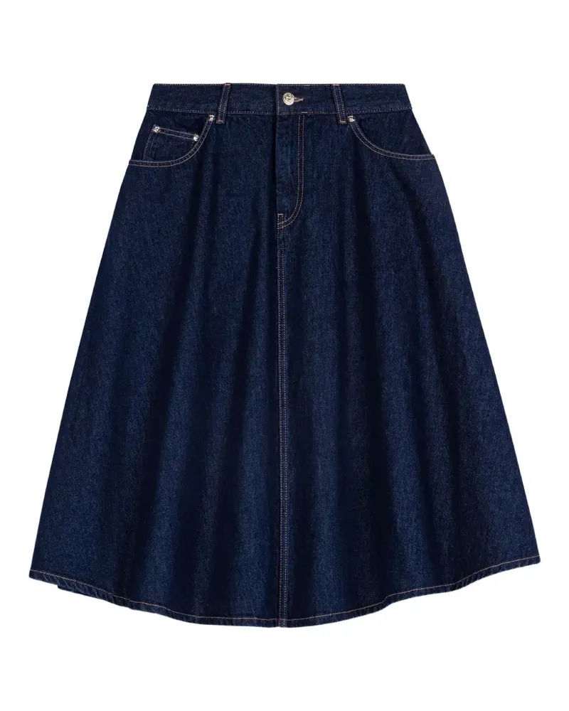 Maje Midirock in A-Linie - Blau Blau