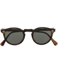 Oliver Peoples Runde Gregory Sonnenbrille Braun