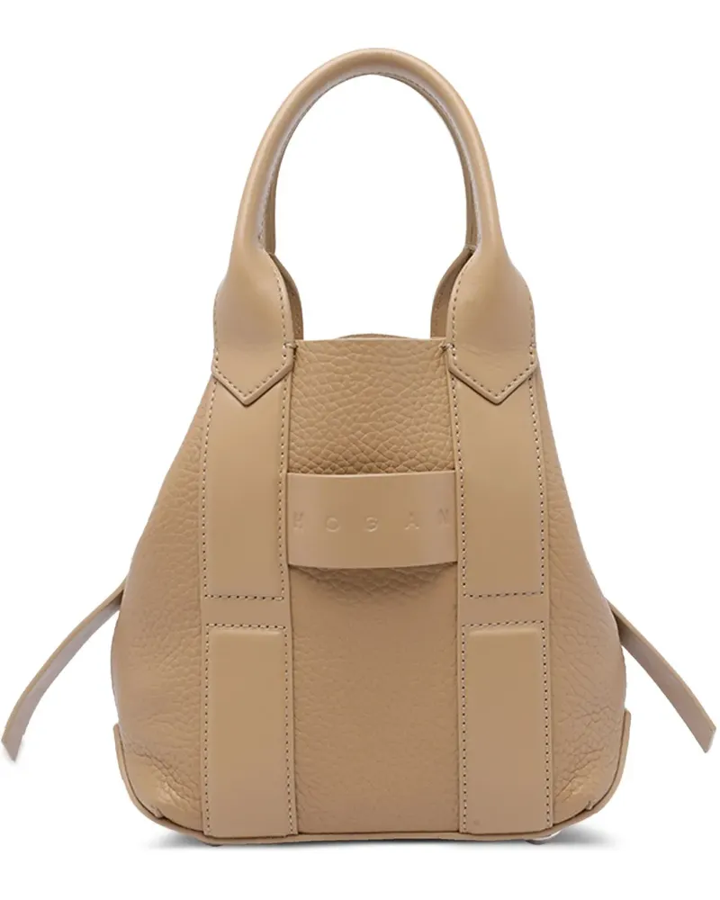 Hogan Kleine Shopping Script Tote Bag - Nude Nude