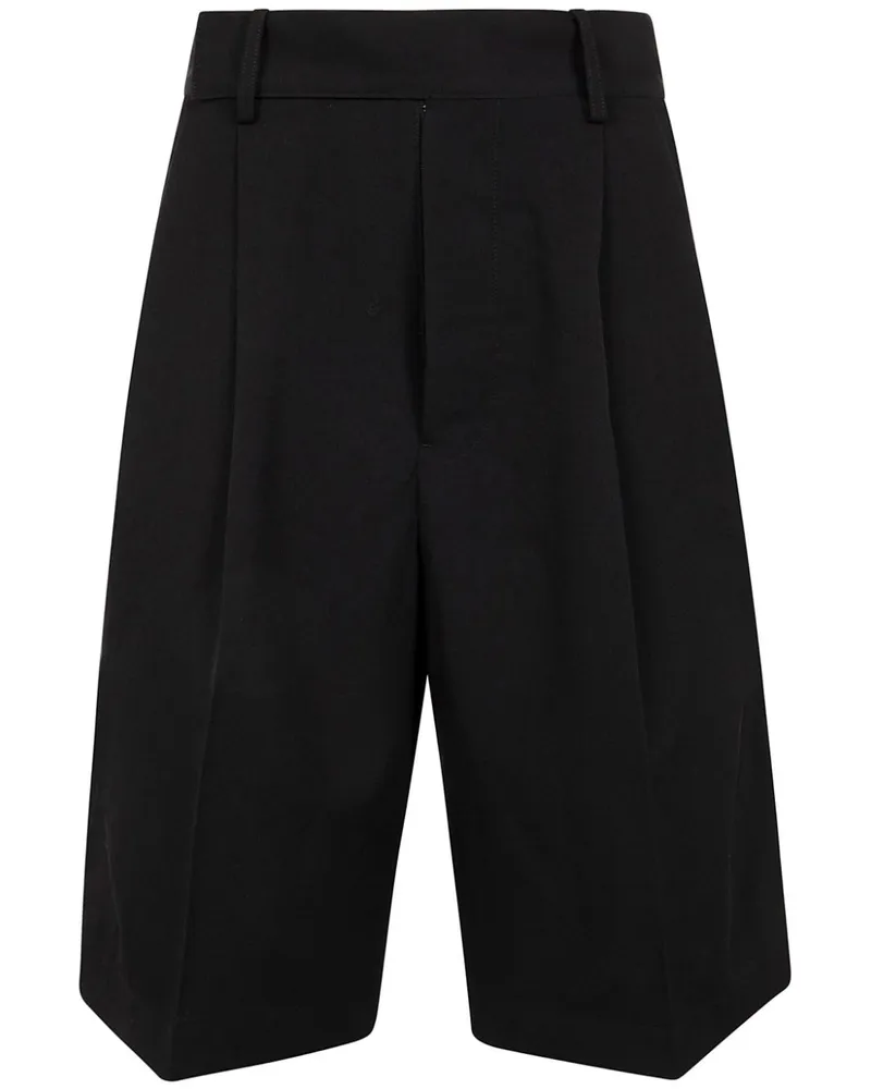 Yohji Yamamoto Knielange Shorts - Schwarz Schwarz