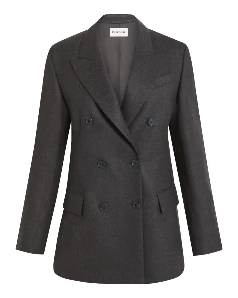 P.A.R.O.S.H. P.A.R.O H. Doppelreihiger Blazer - Grau Grau