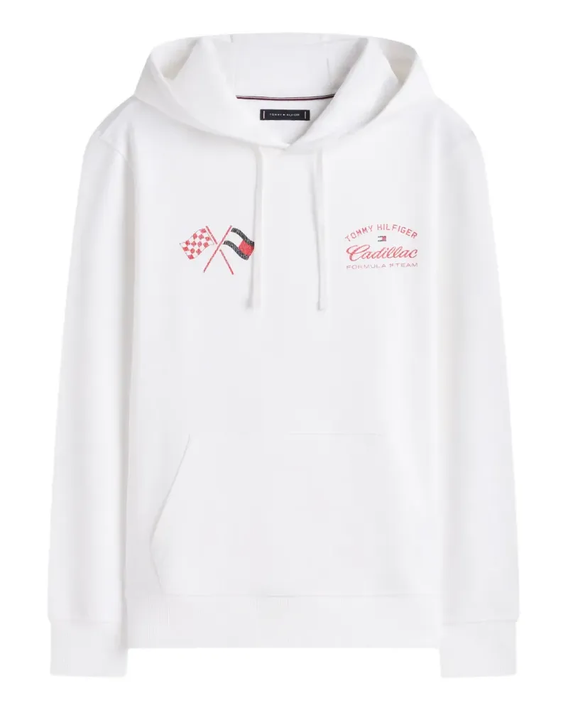 Tommy Hilfiger x Cadillac Formula 1® Team graphic-print hoodie - Weiß Weiß