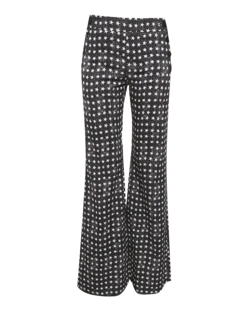 Max Mara star-print wide-leg jeans - Schwarz Schwarz