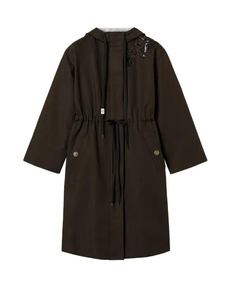 Twin-Set Parka mit Kapuze - Schwarz Schwarz