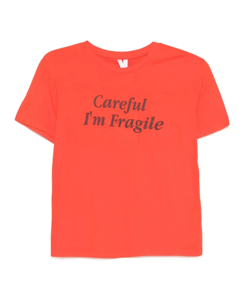 GIMAGUAS Careful T-Shirt mit Print - Rot Rot