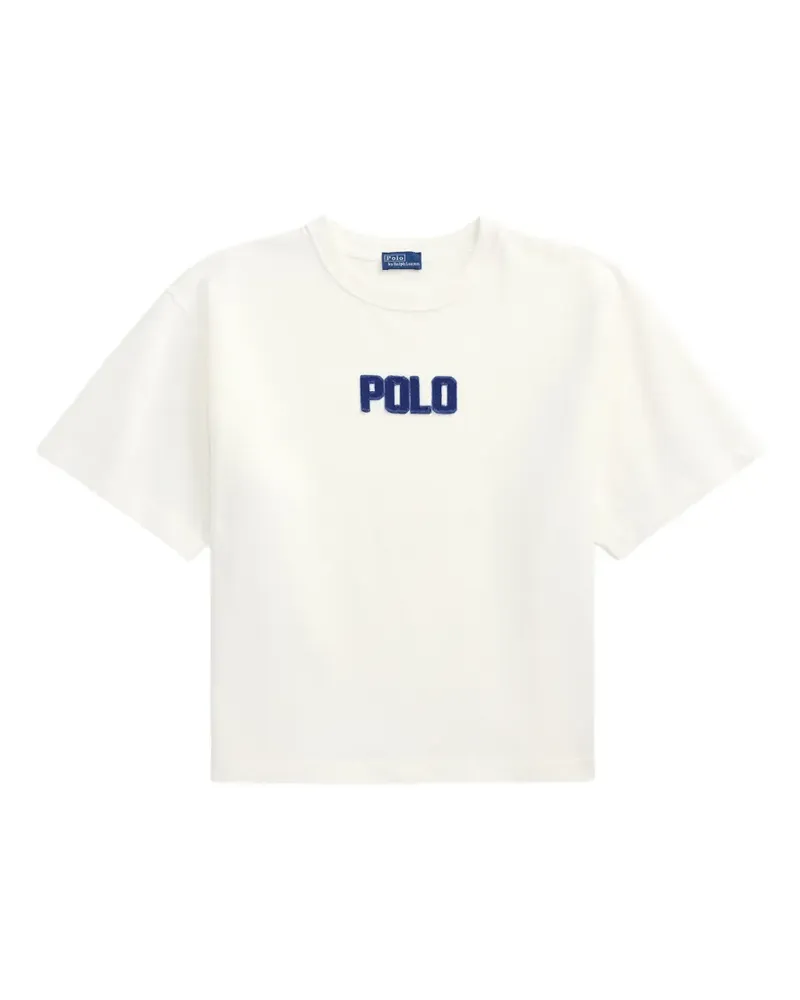 Ralph Lauren T-Shirt mit Logo-Patch - Weiß Weiß