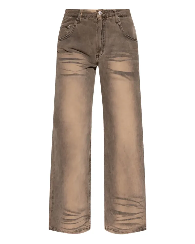 MISBHV Jeans mit Logo-Patch - Braun Braun