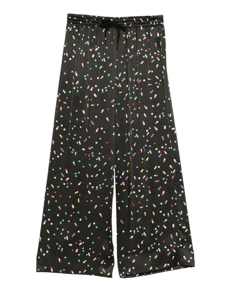 Cynthia Rowley Hose mit Pillen-Print - Schwarz Schwarz