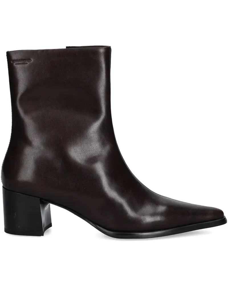 Vagabond 57mm Giselle pointed-toe ankle boots - Braun Braun