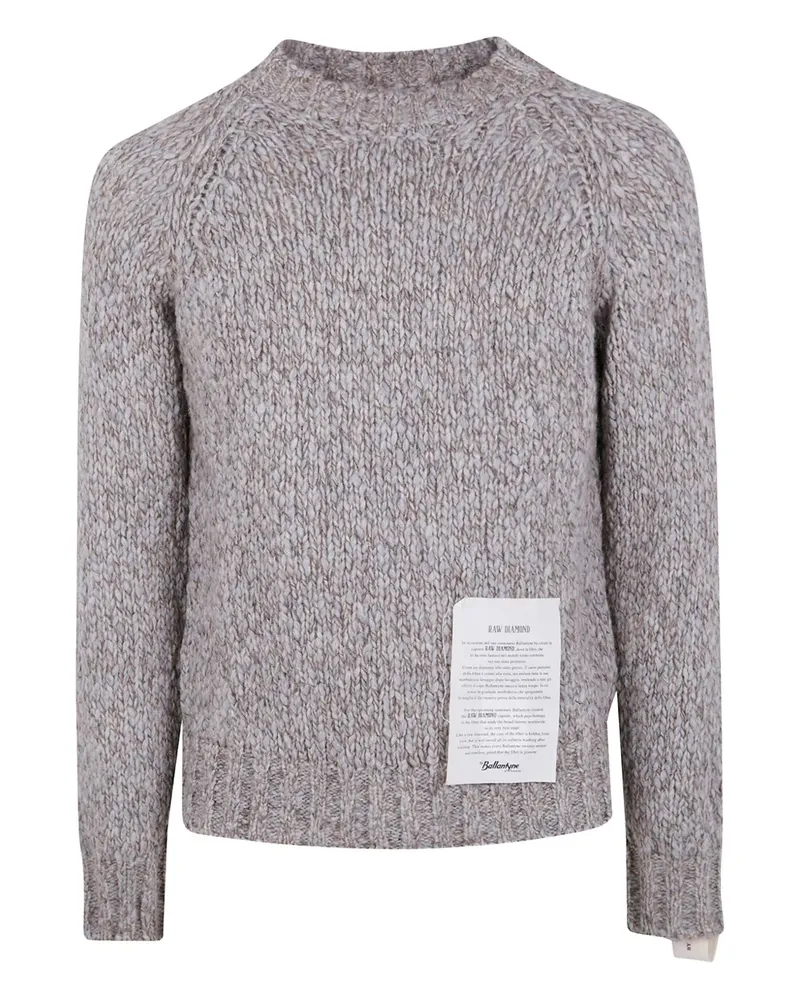 Ballantyne Pullover mit Raglanärmeln - Grau Grau