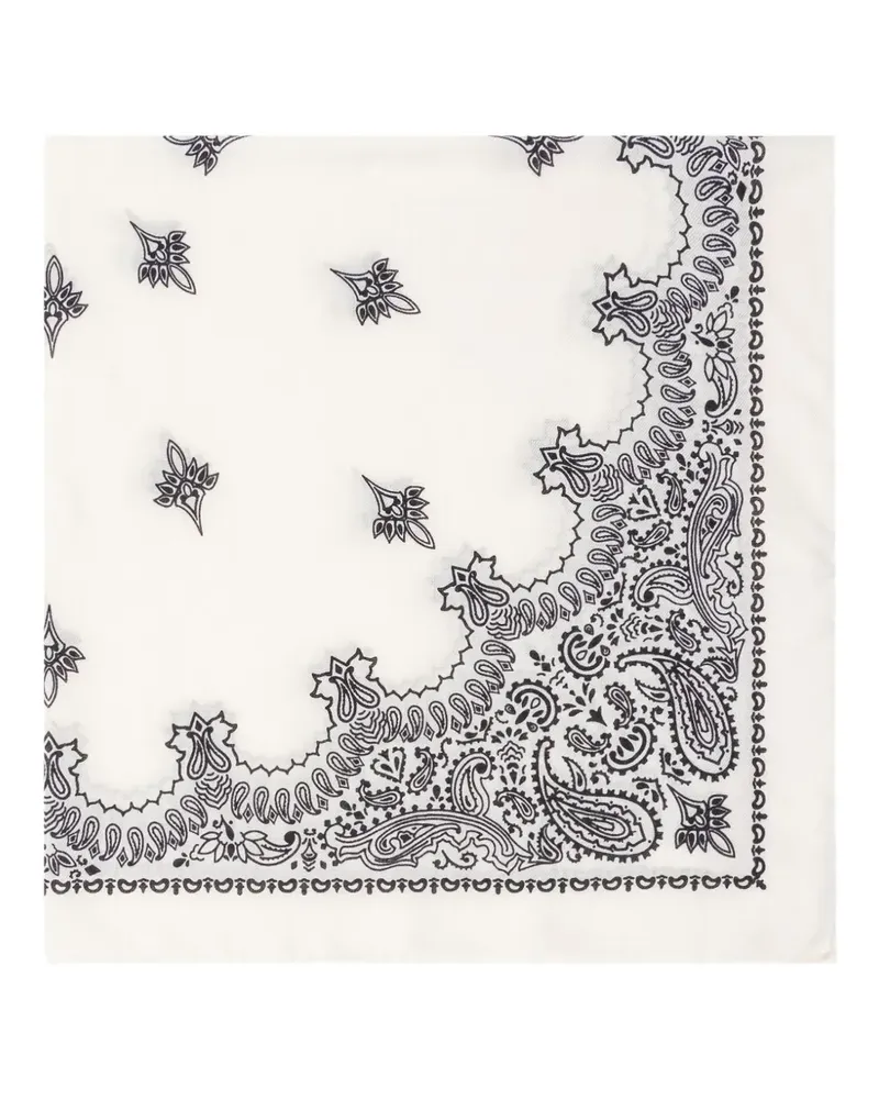 Destin Judy Bandana mit Paisley-Print - Weiß Weiß