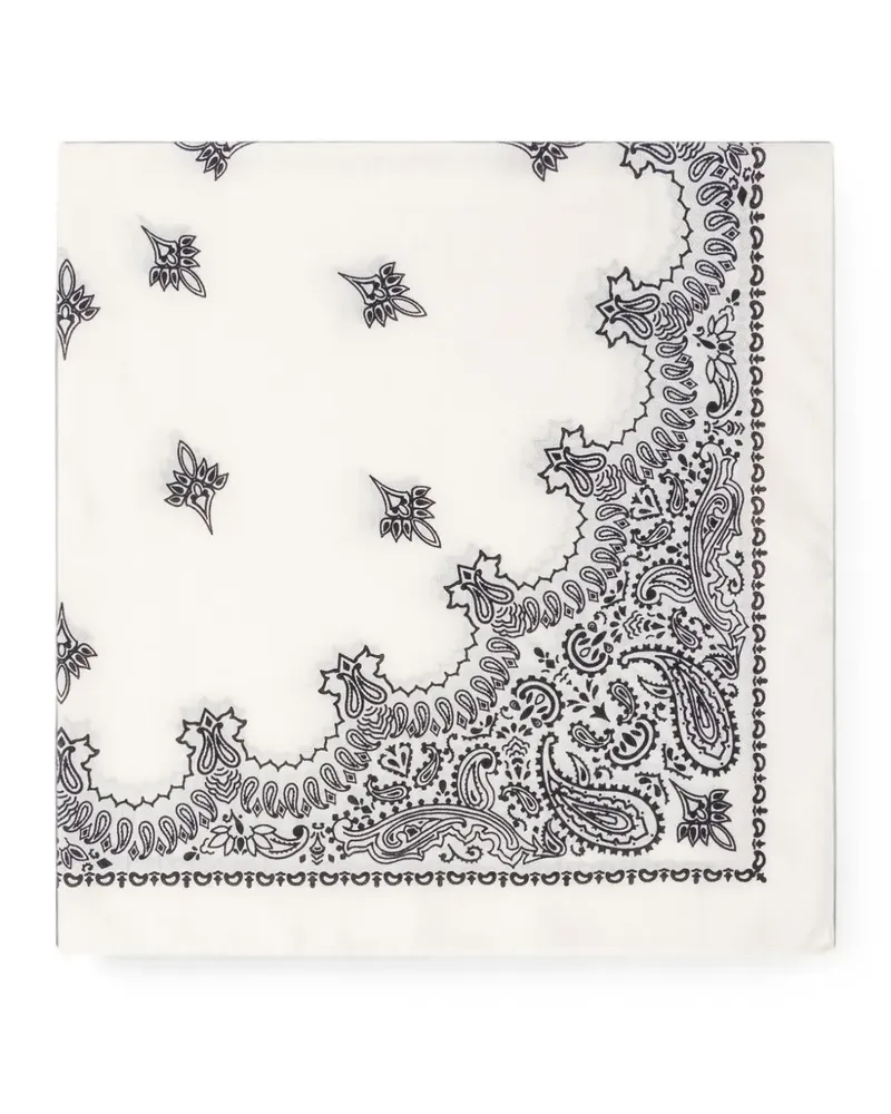 Destin Judy Bandana mit Paisley-Print - Weiß Weiß